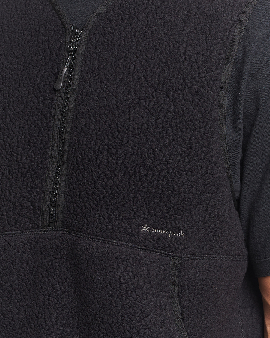 Herre | Snow Peak Thermal Boa Fleece Vest Black | Snow Peak | Thermal Boa Fleece Vest Black