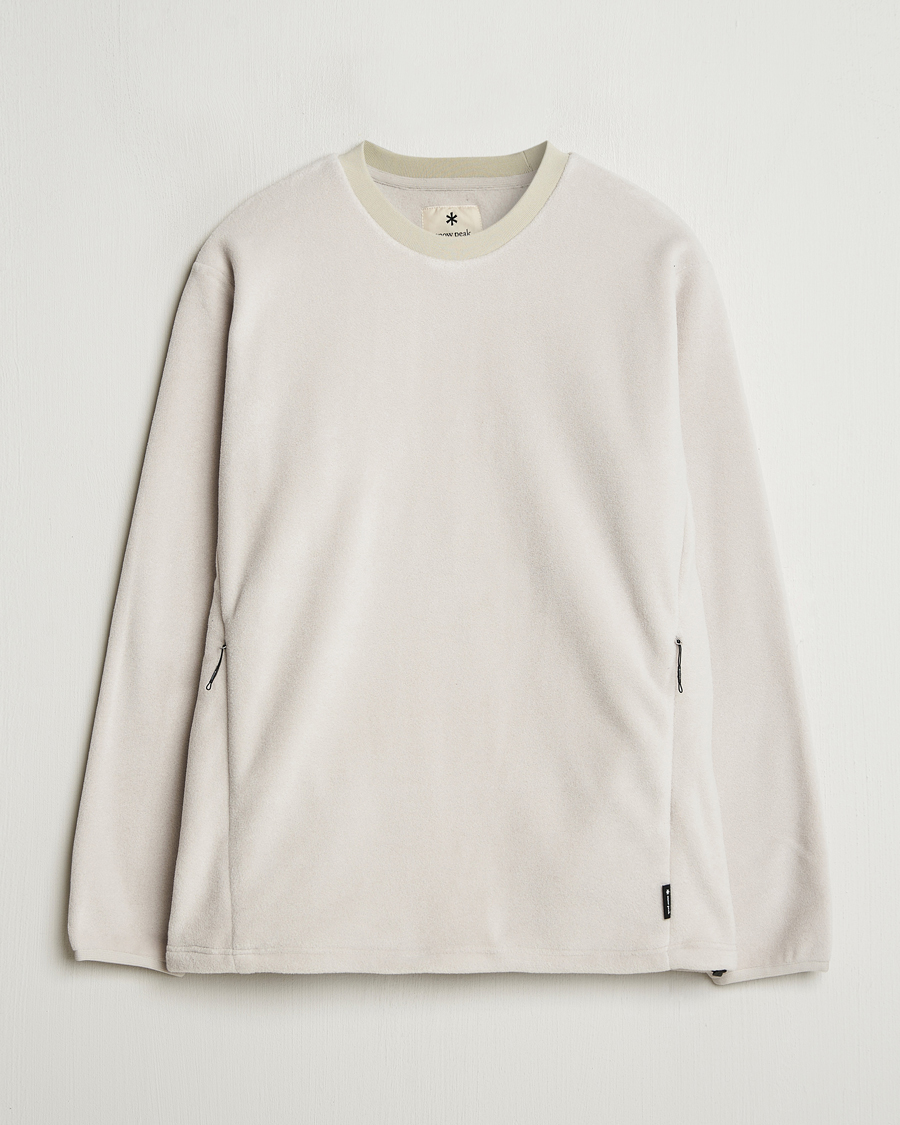 Herre | Trøjer | Snow Peak | Double Face Fleece Pullover Ivory