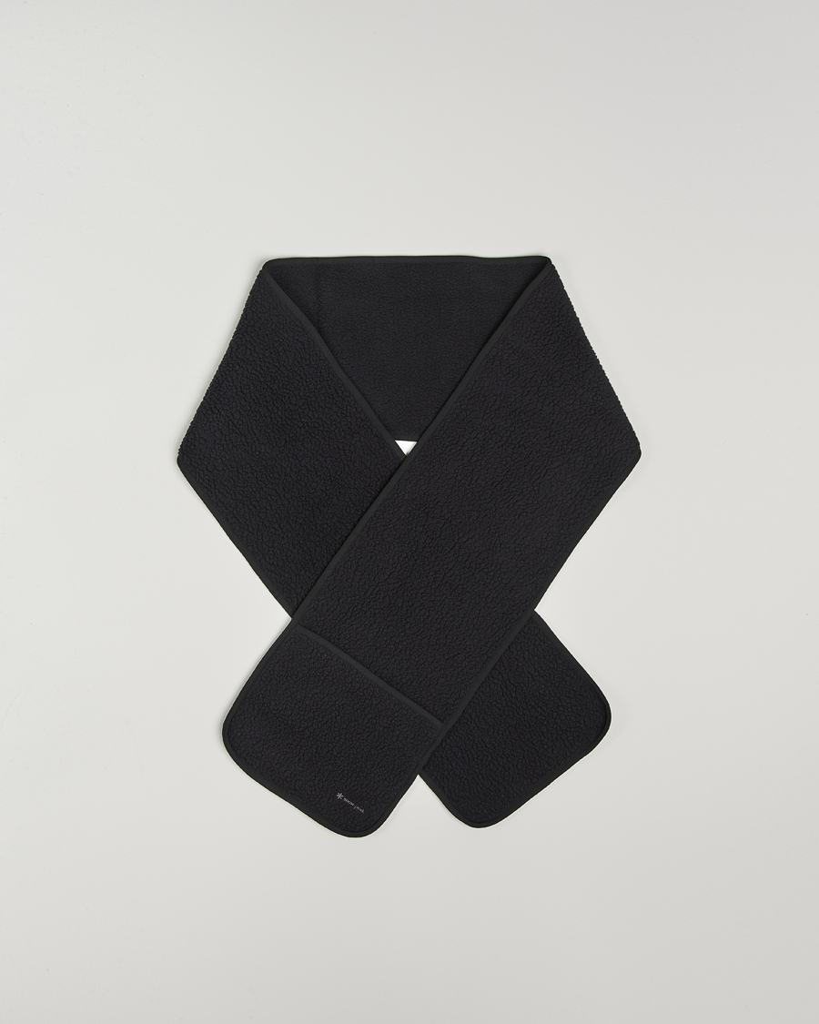 Herre | Snow Peak Thermal Boa Fleece Scarf Black | Snow Peak | Thermal Boa Fleece Scarf Black