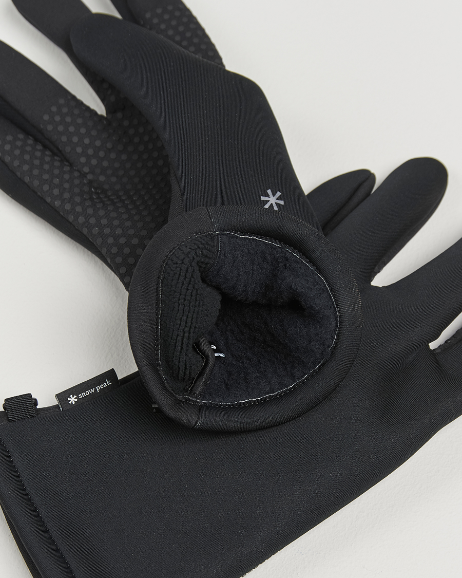Herre | Snow Peak GORE Windstopper Gloves Black | Snow Peak | GORE Windstopper Gloves Black
