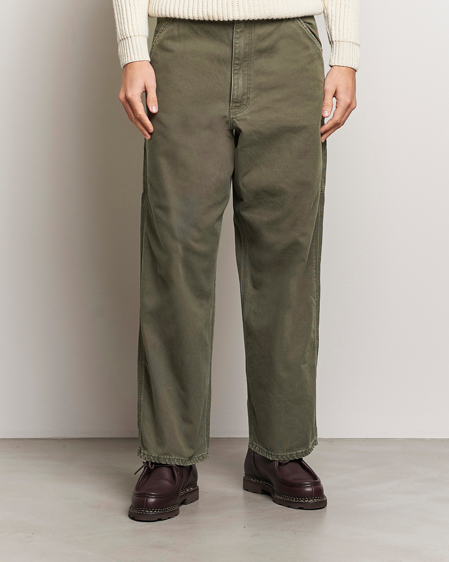 Herre | Bukser | orSlow | Dad Fit Painter Pants Army Green