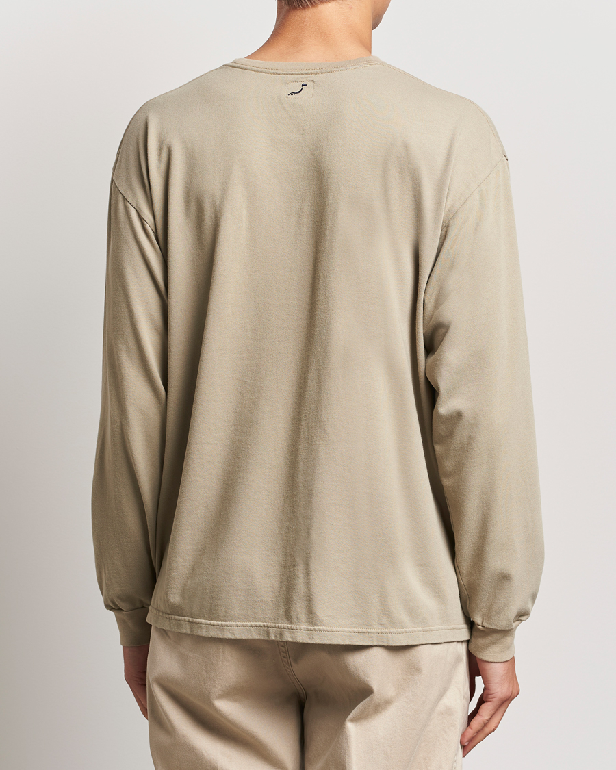 Herre | T-Shirts | orSlow | Relax Fit Long Sleeve T-Shirt Olive Drab