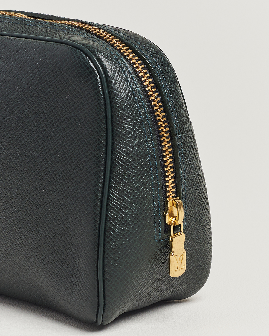 Herre | Louis Vuitton Pre-Owned Pochette Accessoir Washbag Green | Louis Vuitton Pre-Owned | Pochette Accessoir Washbag Green