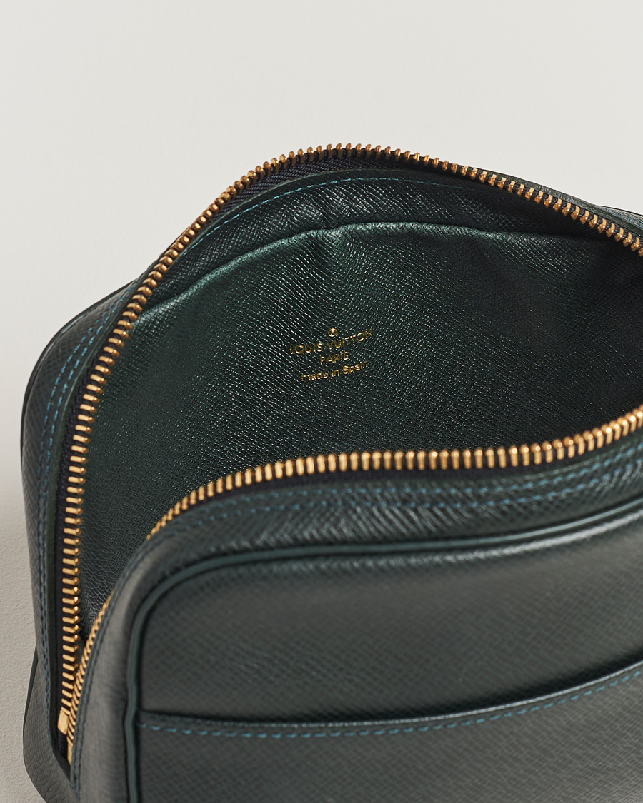 Herre | Louis Vuitton Pre-Owned Pochette Accessoir Washbag Green | Louis Vuitton Pre-Owned | Pochette Accessoir Washbag Green