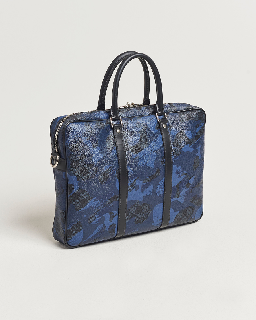 Herre | Pre-Owned & Vintage Bags | Louis Vuitton Pre-Owned | Porte-Documents Voyage Briefcase Navy Blue