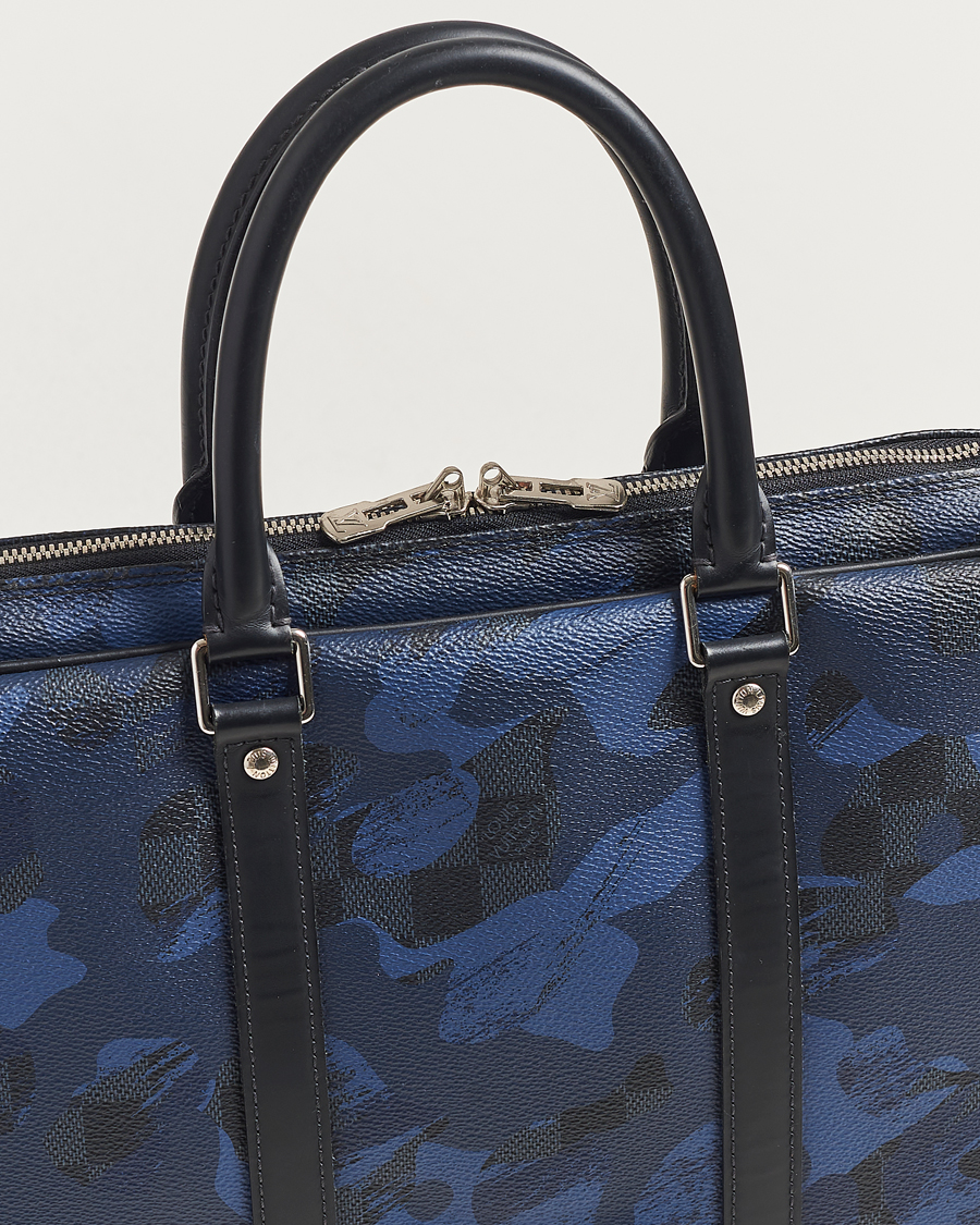 Herre | Pre-Owned & Vintage Bags | Louis Vuitton Pre-Owned | Porte-Documents Voyage Briefcase Navy Blue