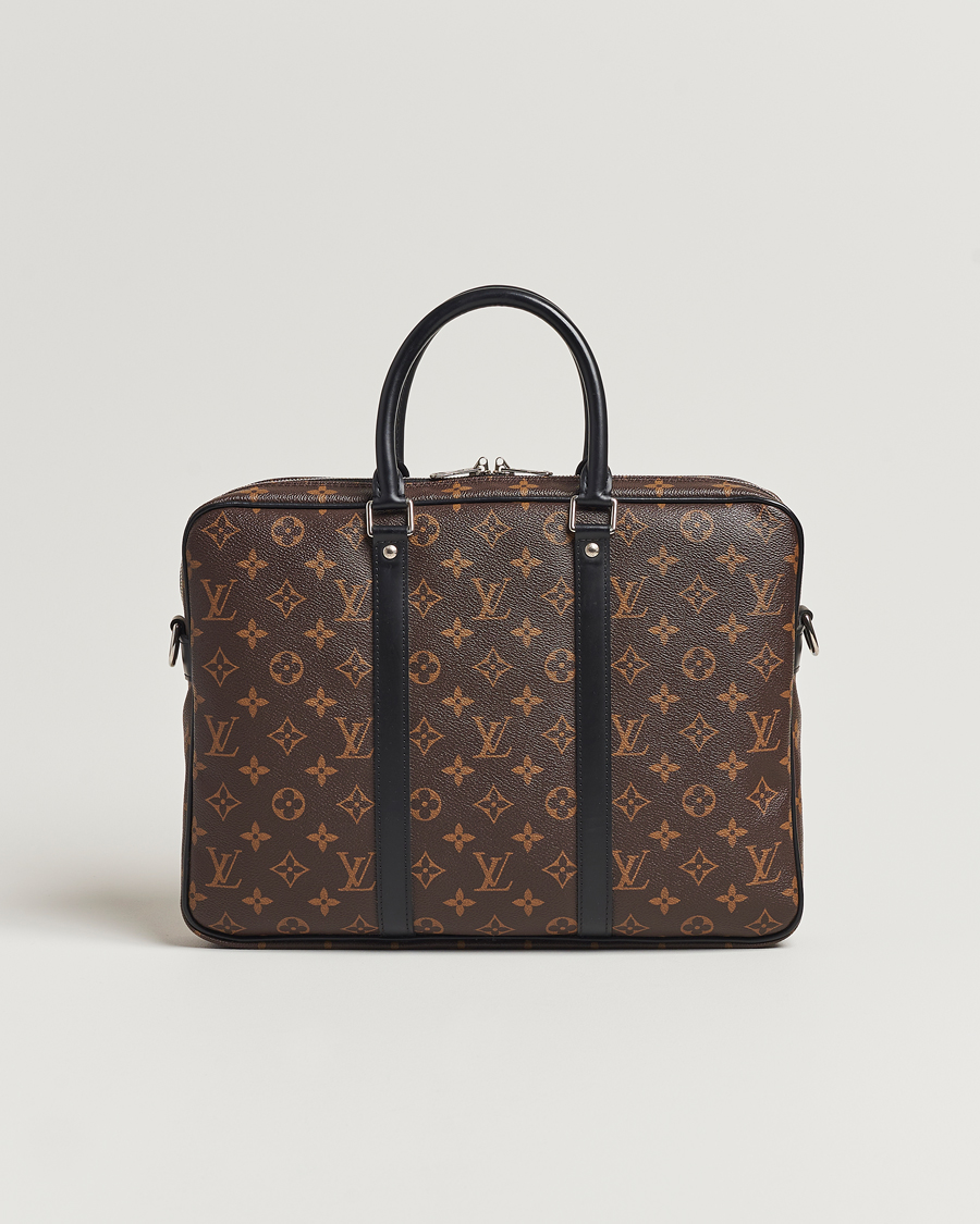 Herre | Louis Vuitton Pre-Owned Porte-Documents Voyage Briefcase Monogram | Louis Vuitton Pre-Owned | Porte-Documents Voyage Briefcase Monogram