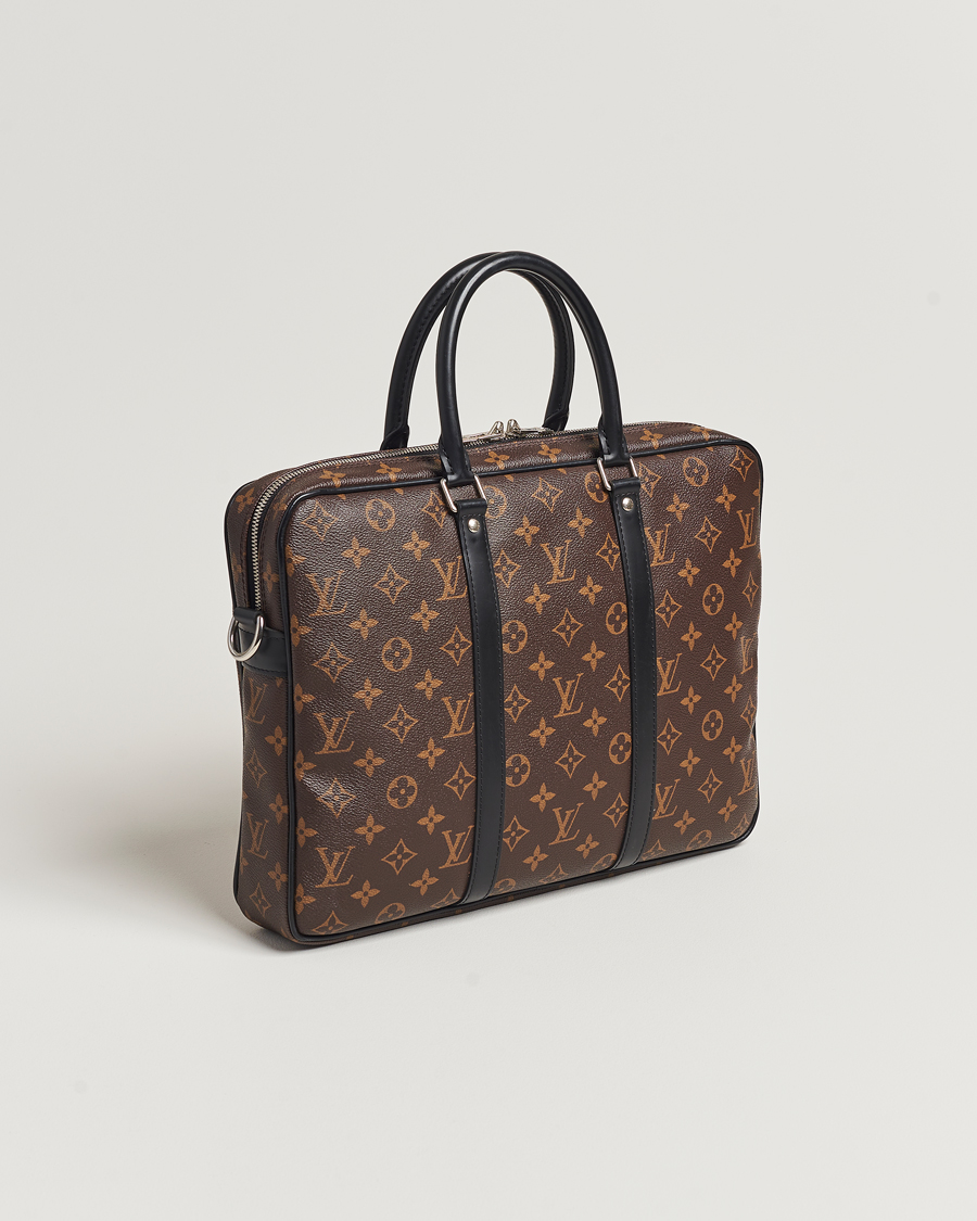 Herre | Louis Vuitton Pre-Owned Porte-Documents Voyage Briefcase Monogram | Louis Vuitton Pre-Owned | Porte-Documents Voyage Briefcase Monogram