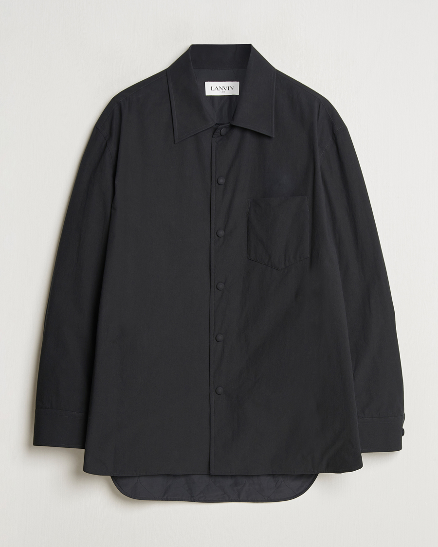 Herre | Skjorter | Lanvin | Padded Overshirt Black