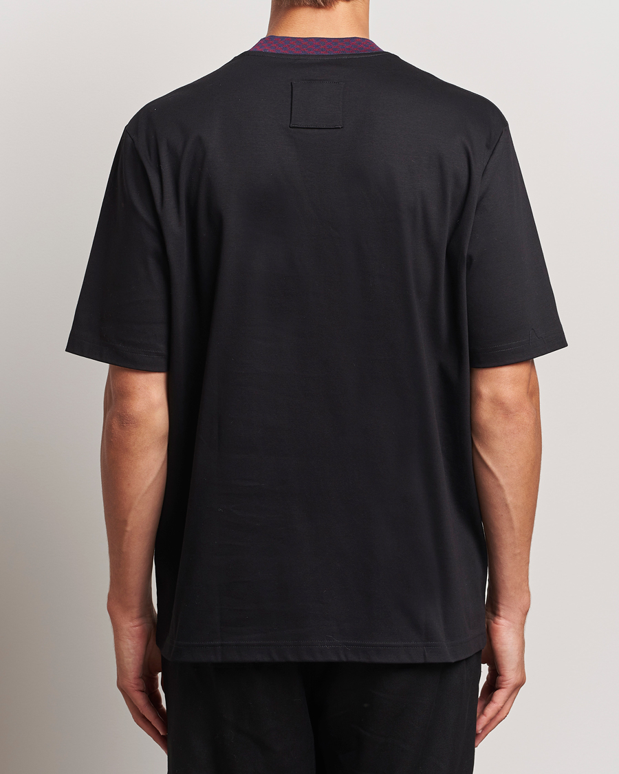 Herre | T-Shirts | Lanvin | Curb Detail Logo T-Shirt Black