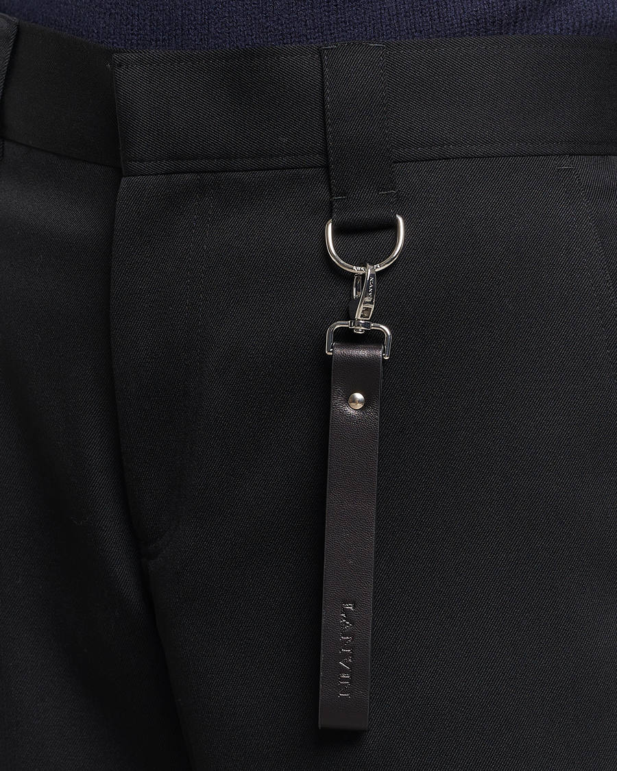 Herre | Bukser | Lanvin | Casual Straight Wool Trousers Black