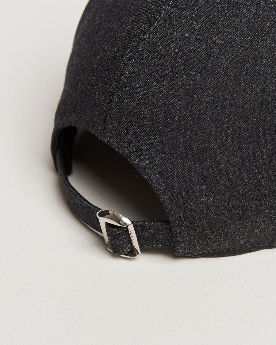 Herre | Lanvin Flannel Baseball Cap Anthracite | Lanvin | Flannel Baseball Cap Anthracite