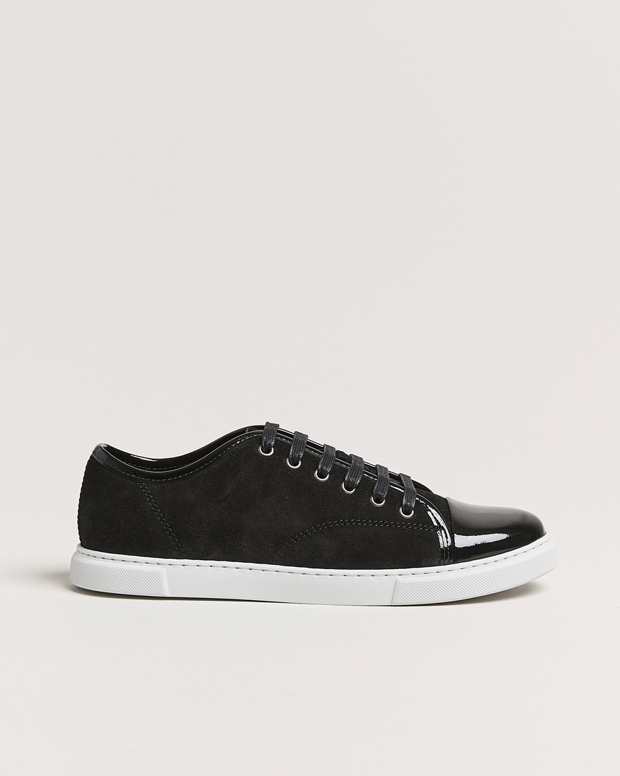 Herre | Lanvin Womens Patent Cap Toe Sneaker Black | Lanvin | Womens Patent Cap Toe Sneaker Black