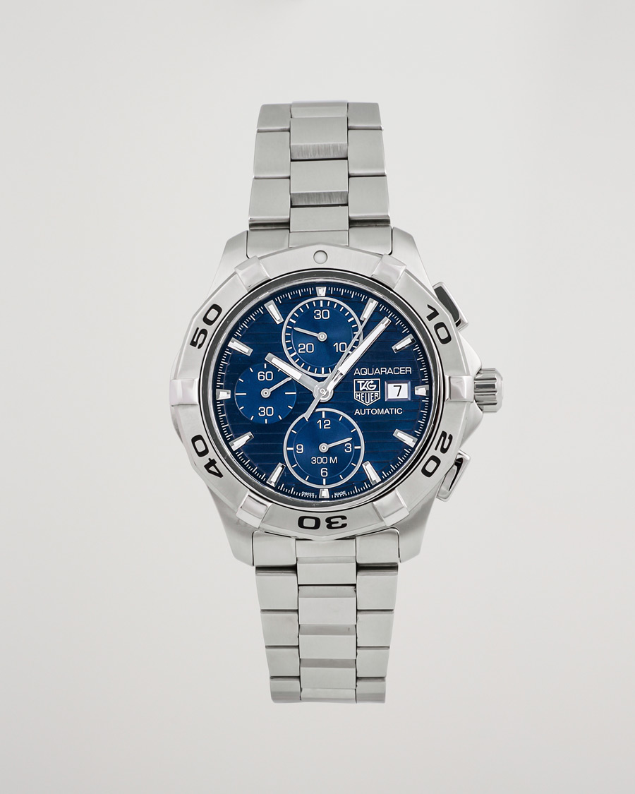 Herre | Tag Heuer Pre-Owned Aquaracer 300M Chrono Silver | Tag Heuer Pre-Owned | Aquaracer 300M Chrono Silver