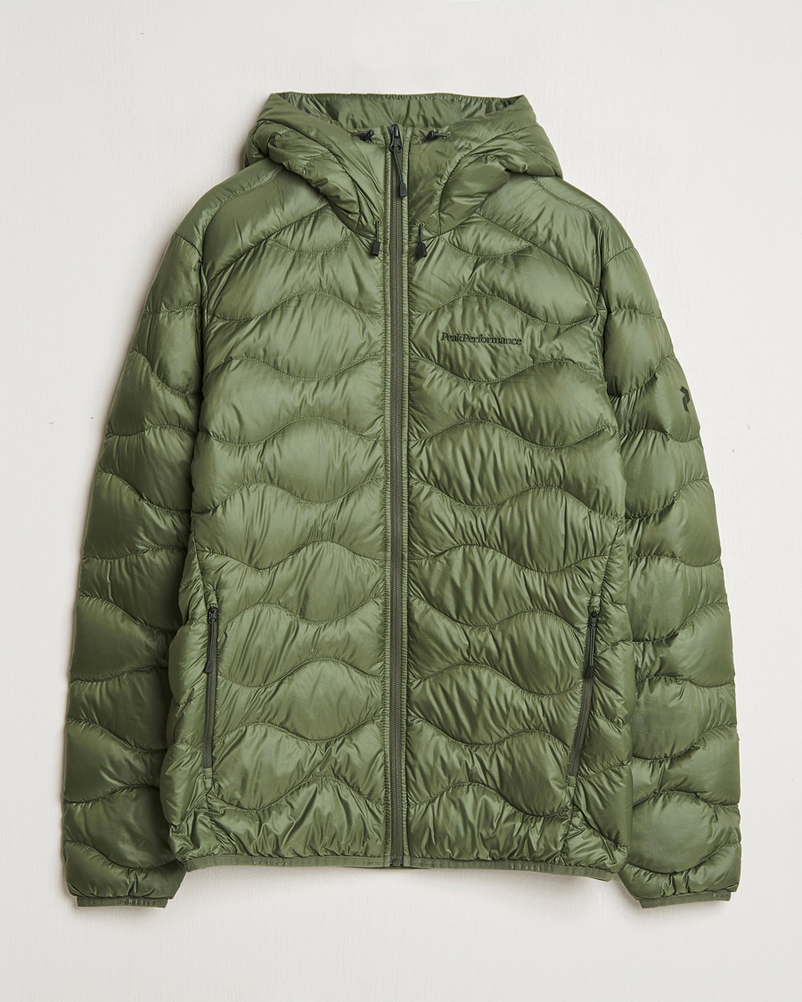 Herre | Jakker | Peak Performance | Helium Down Hooded Jacket Pine Needle