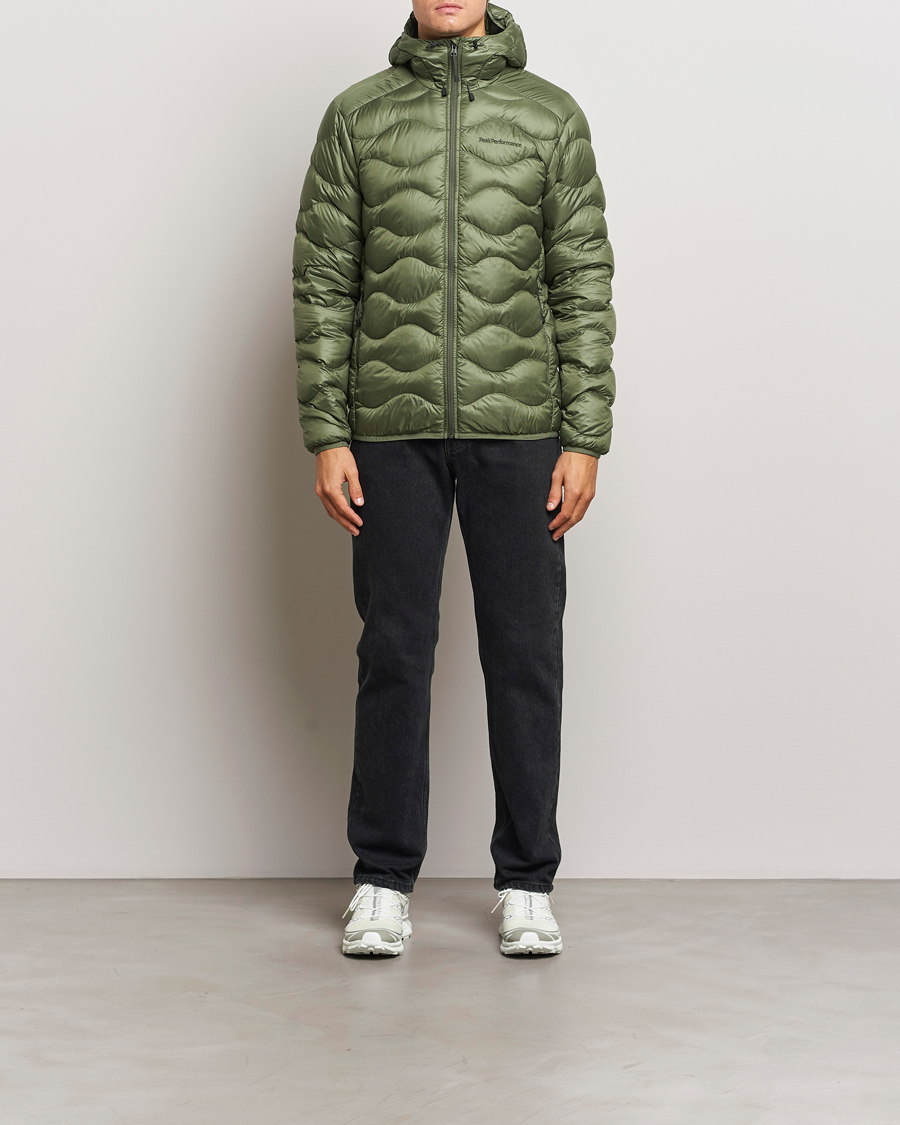Herre | Jakker | Peak Performance | Helium Down Hooded Jacket Pine Needle