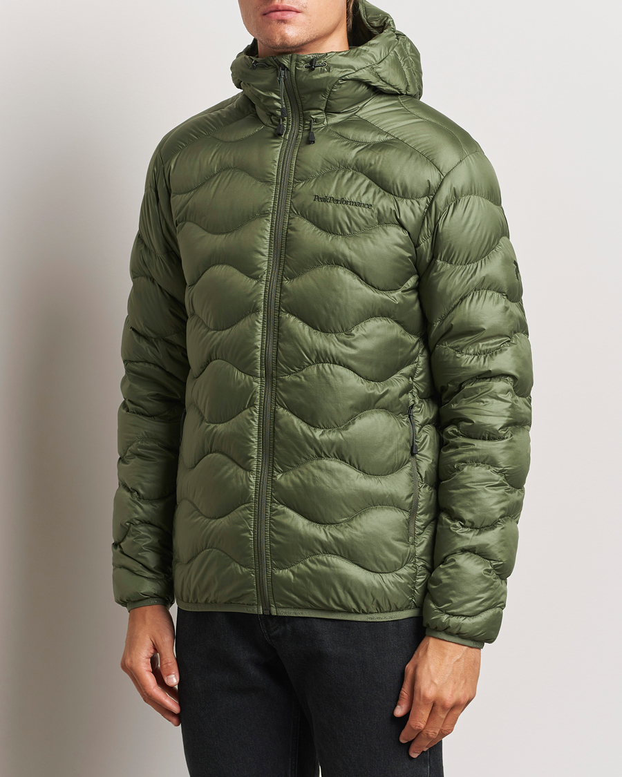Herre | Jakker | Peak Performance | Helium Down Hooded Jacket Pine Needle