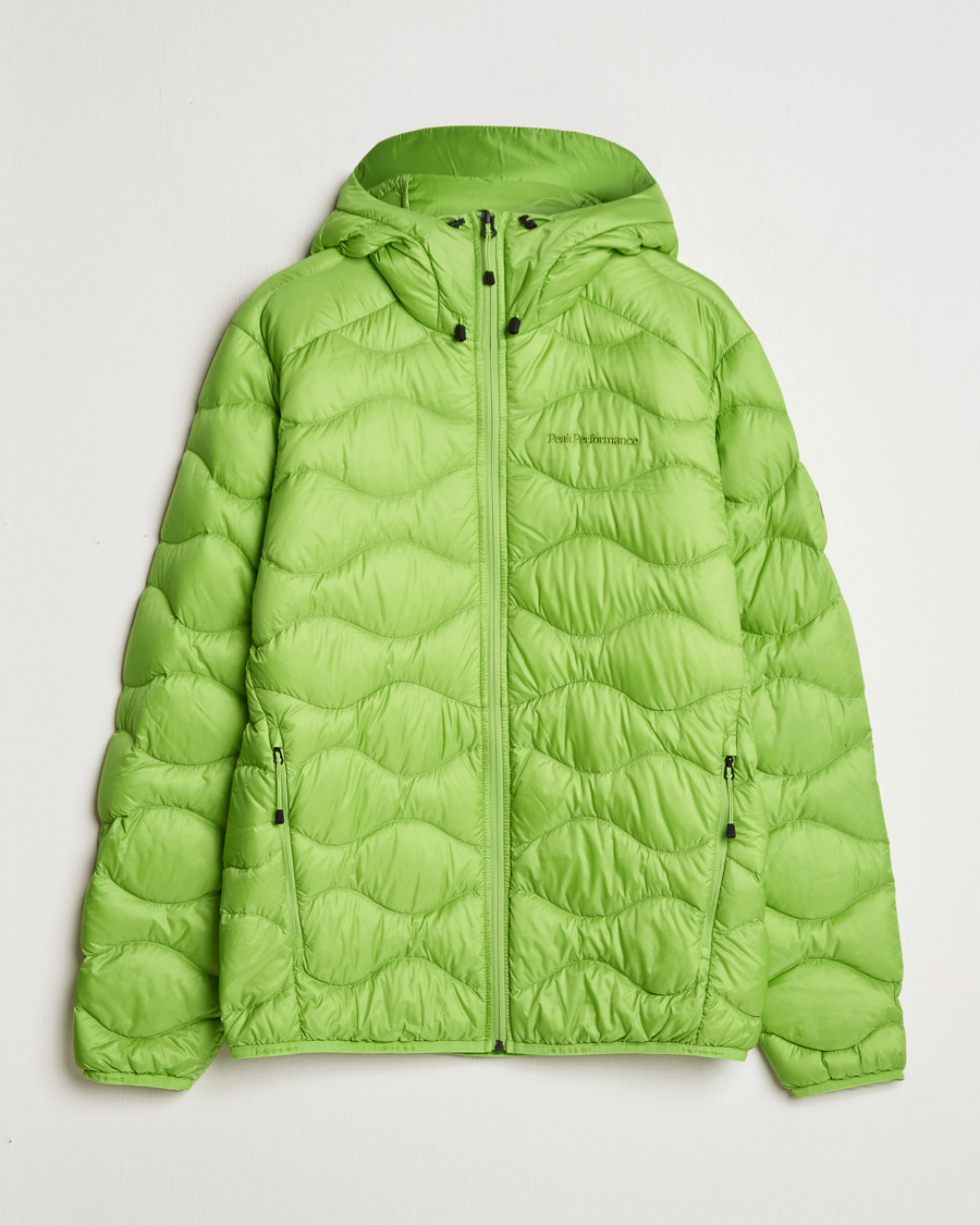 Herre | Jakker | Peak Performance | Helium Down Hooded Jacket Stand Out Green