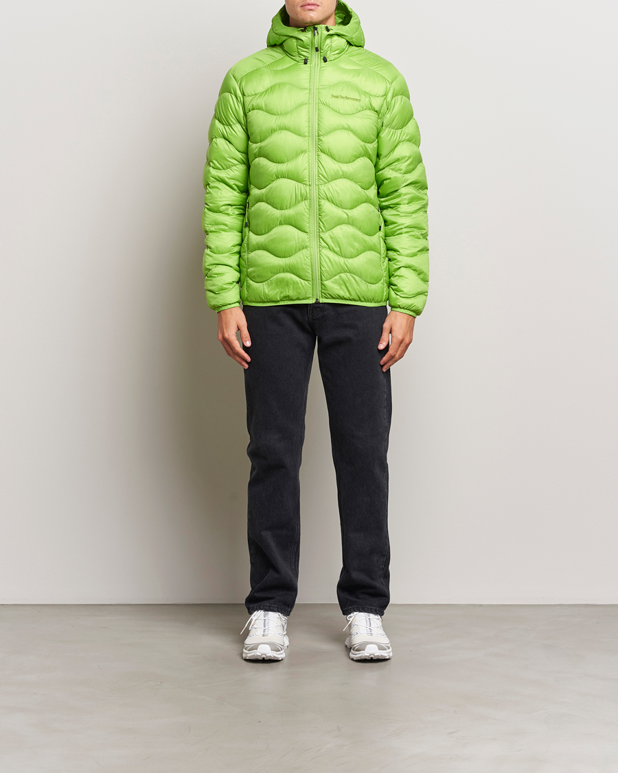 Herre | Jakker | Peak Performance | Helium Down Hooded Jacket Stand Out Green