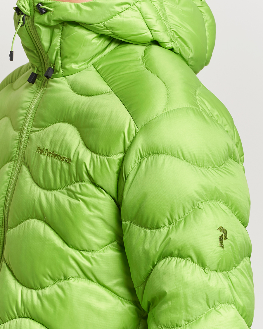 Herre | Jakker | Peak Performance | Helium Down Hooded Jacket Stand Out Green