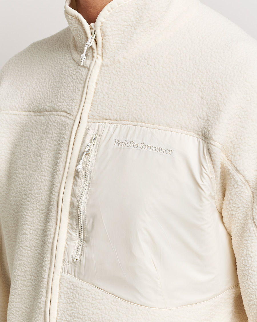 Herre | Trøjer | Peak Performance | Pile Full Zip Vintage White