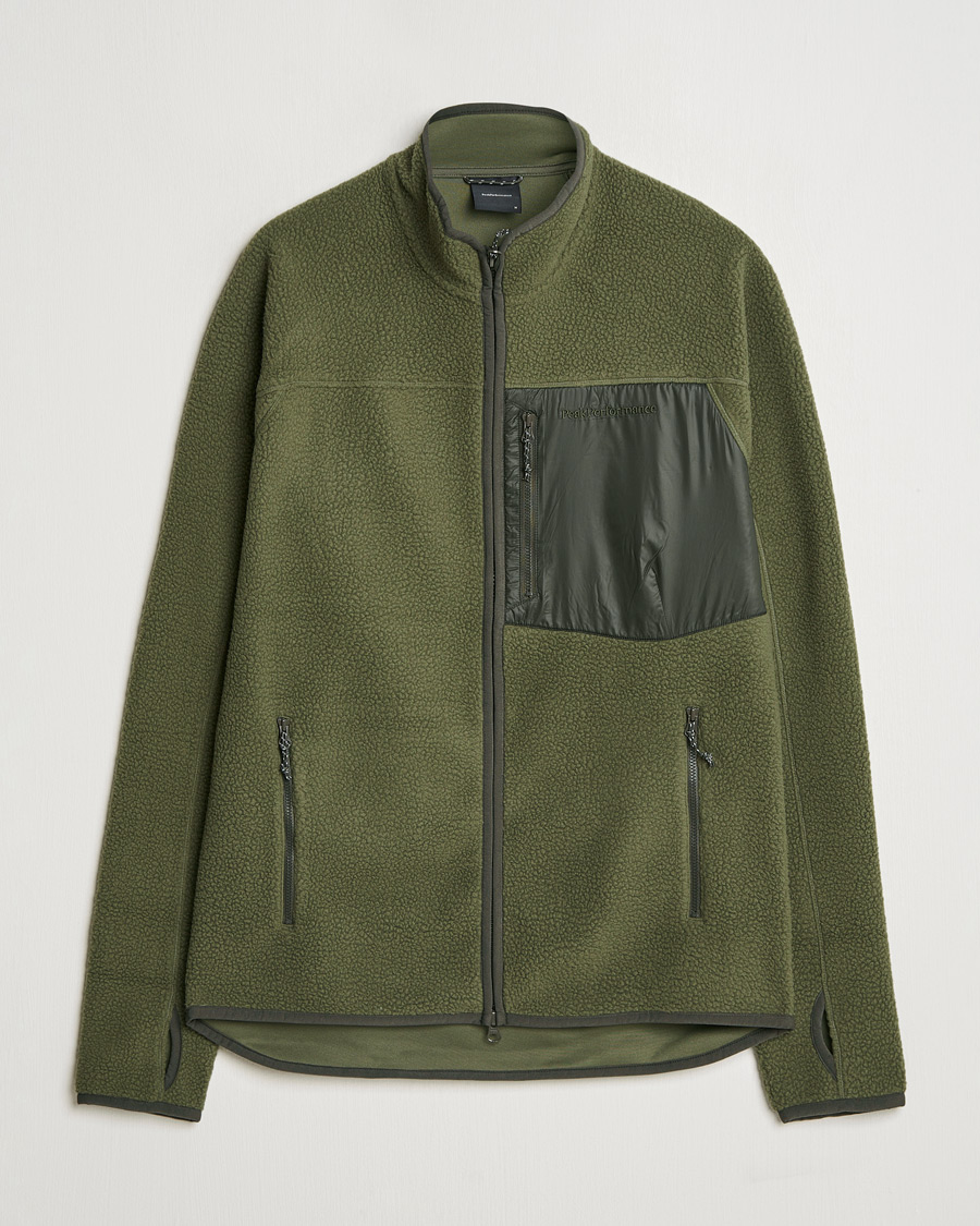 Herre | Trøjer | Peak Performance | Pile Full Zip Pine Needle