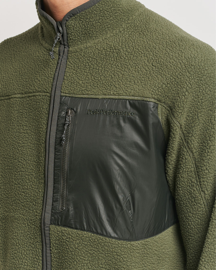 Herre | Trøjer | Peak Performance | Pile Full Zip Pine Needle