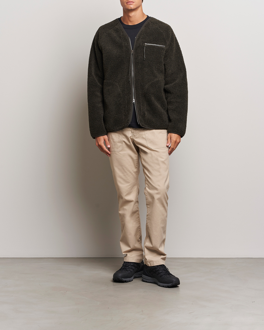 Herre | Trøjer | Peak Performance | Heavy Pile Oversized Cardigan Olive Extreme