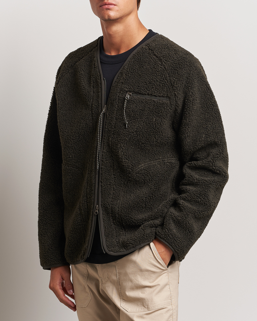Herre | Trøjer | Peak Performance | Heavy Pile Oversized Cardigan Olive Extreme