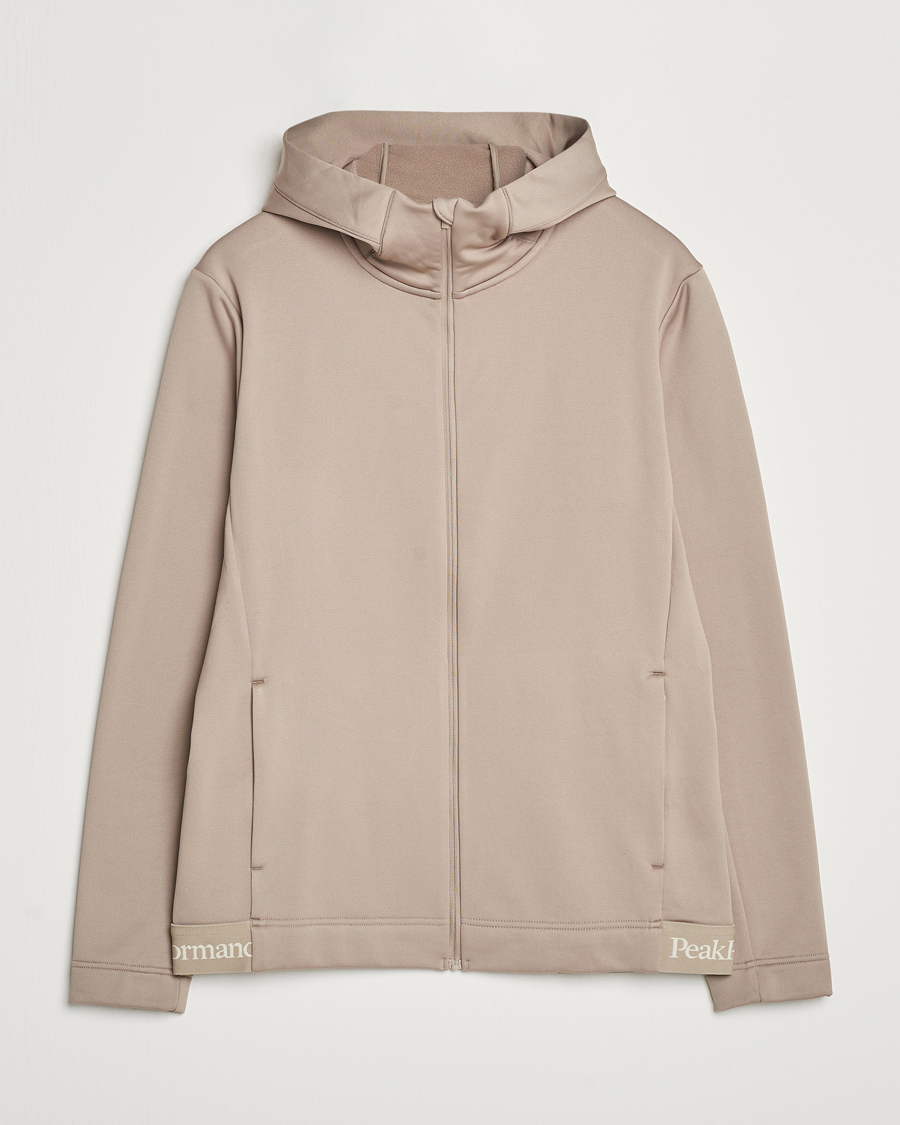Herre | Trøjer | Peak Performance | Rider Tech Zip Hood Avid Beige