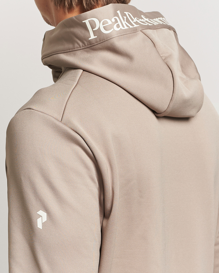 Herre | Trøjer | Peak Performance | Rider Tech Zip Hood Avid Beige