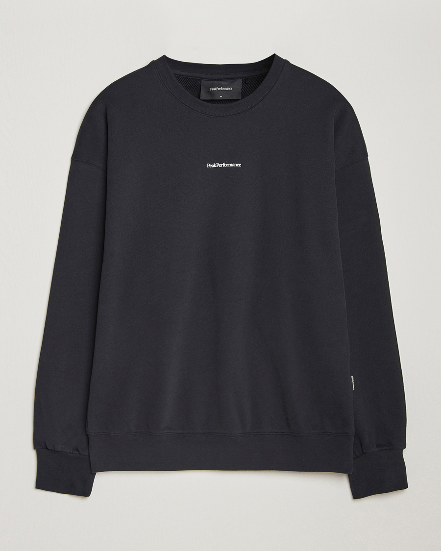 Herre | Trøjer | Peak Performance | Original Terry Crew Sweatshirt Black