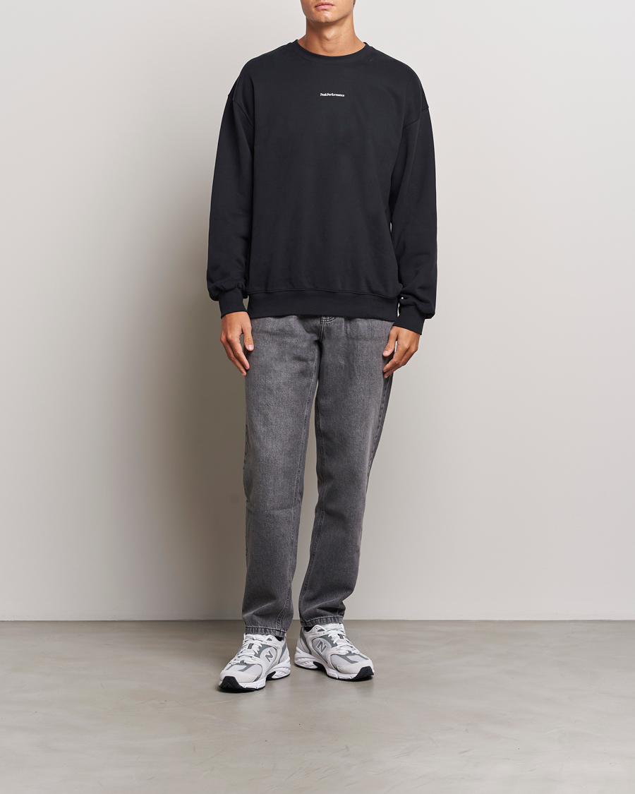 Herre | Trøjer | Peak Performance | Original Terry Crew Sweatshirt Black