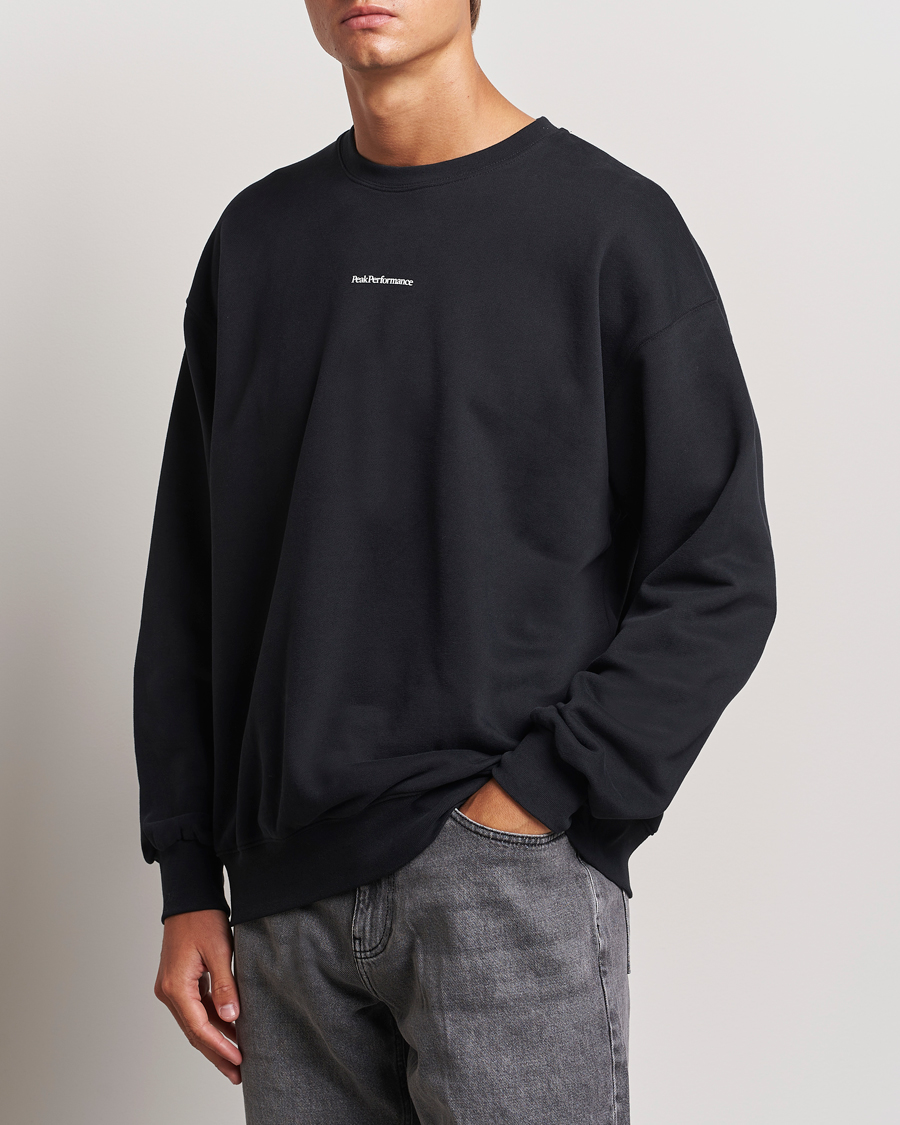 Herre | Trøjer | Peak Performance | Original Terry Crew Sweatshirt Black