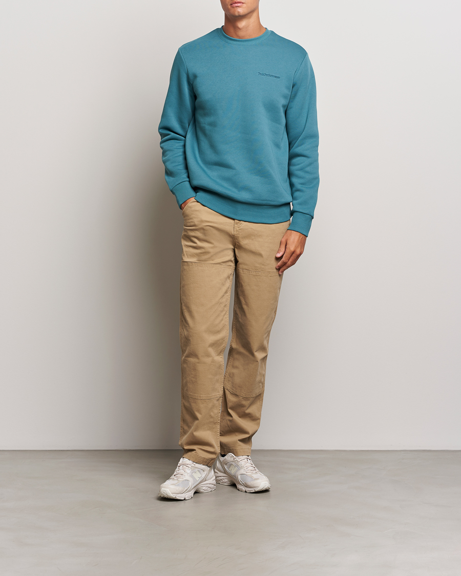 Herre | Trøjer | Peak Performance | Original Logo Crew Neck Sweatshirt Hydro Fresh