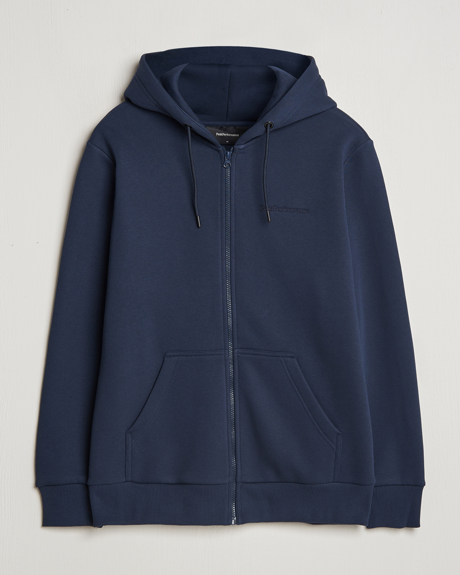 Herre | Trøjer | Peak Performance | Original Full Zip Hoodie Blue Shadow