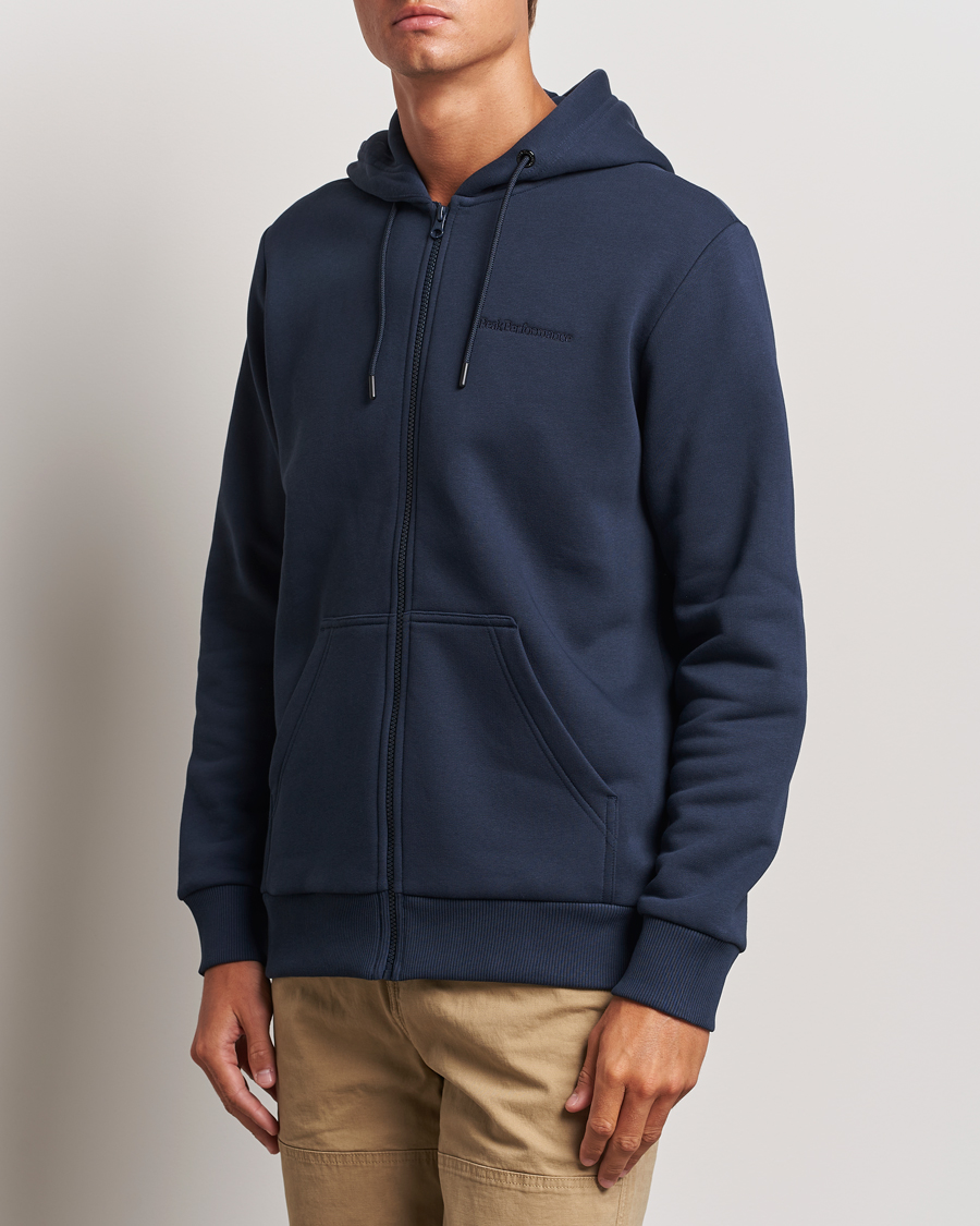 Herre | Trøjer | Peak Performance | Original Full Zip Hoodie Blue Shadow