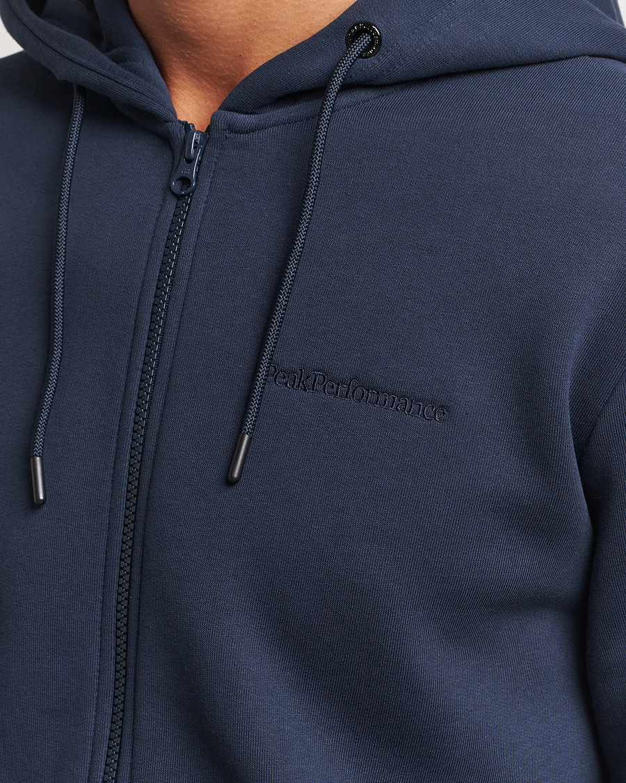 Herre | Trøjer | Peak Performance | Original Full Zip Hoodie Blue Shadow