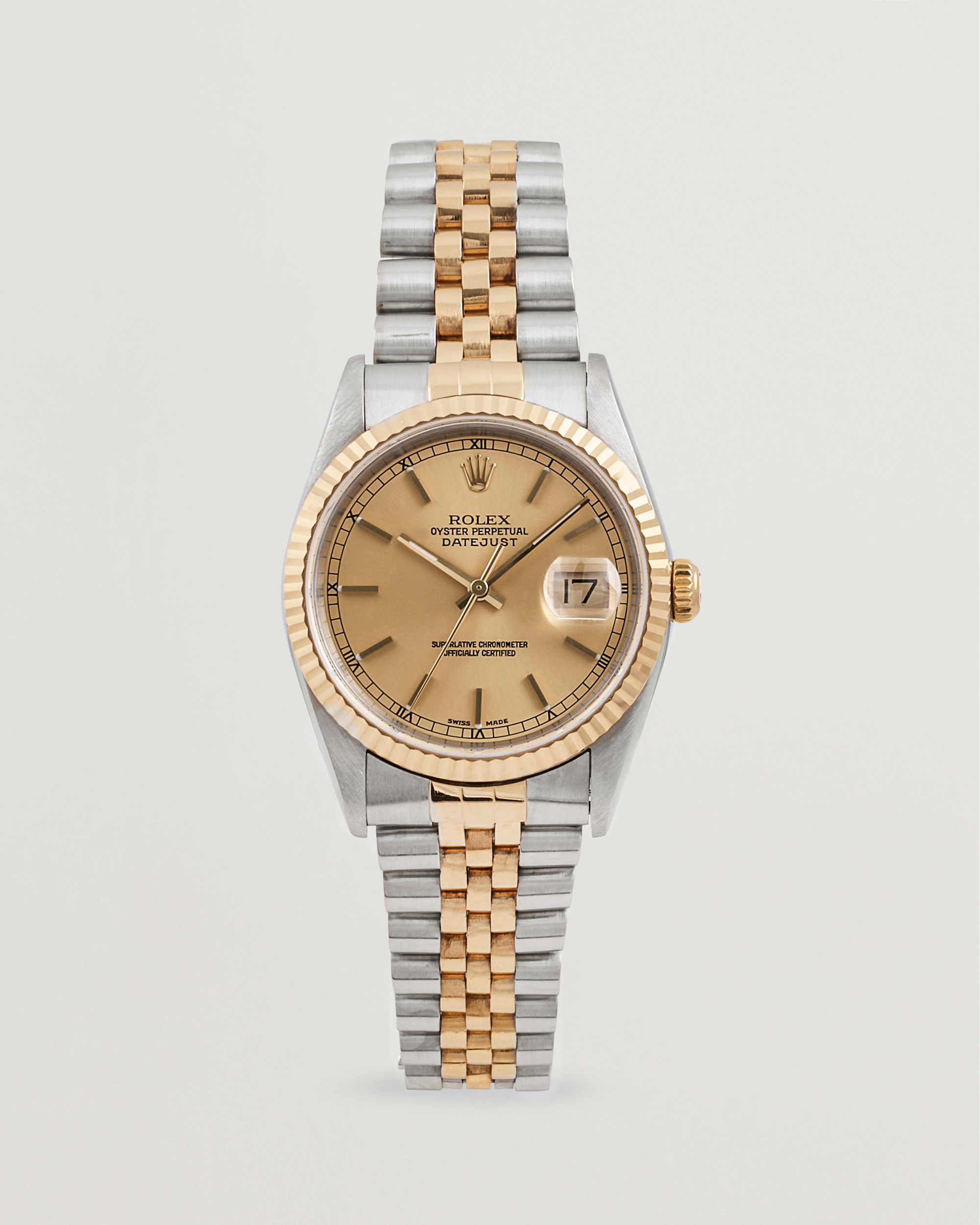 Herre | Rolex Pre-Owned Datejust 16233 G/S Silver | Rolex Pre-Owned | Datejust 16233 G/S Silver