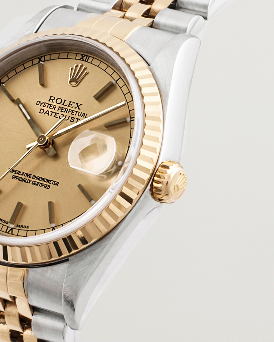 Herre | Rolex Pre-Owned Datejust 16233 G/S Silver | Rolex Pre-Owned | Datejust 16233 G/S Silver