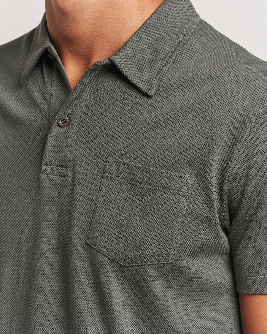 Herre | Polotrøjer | Sunspel | Riviera Polo Shirt Drill Green