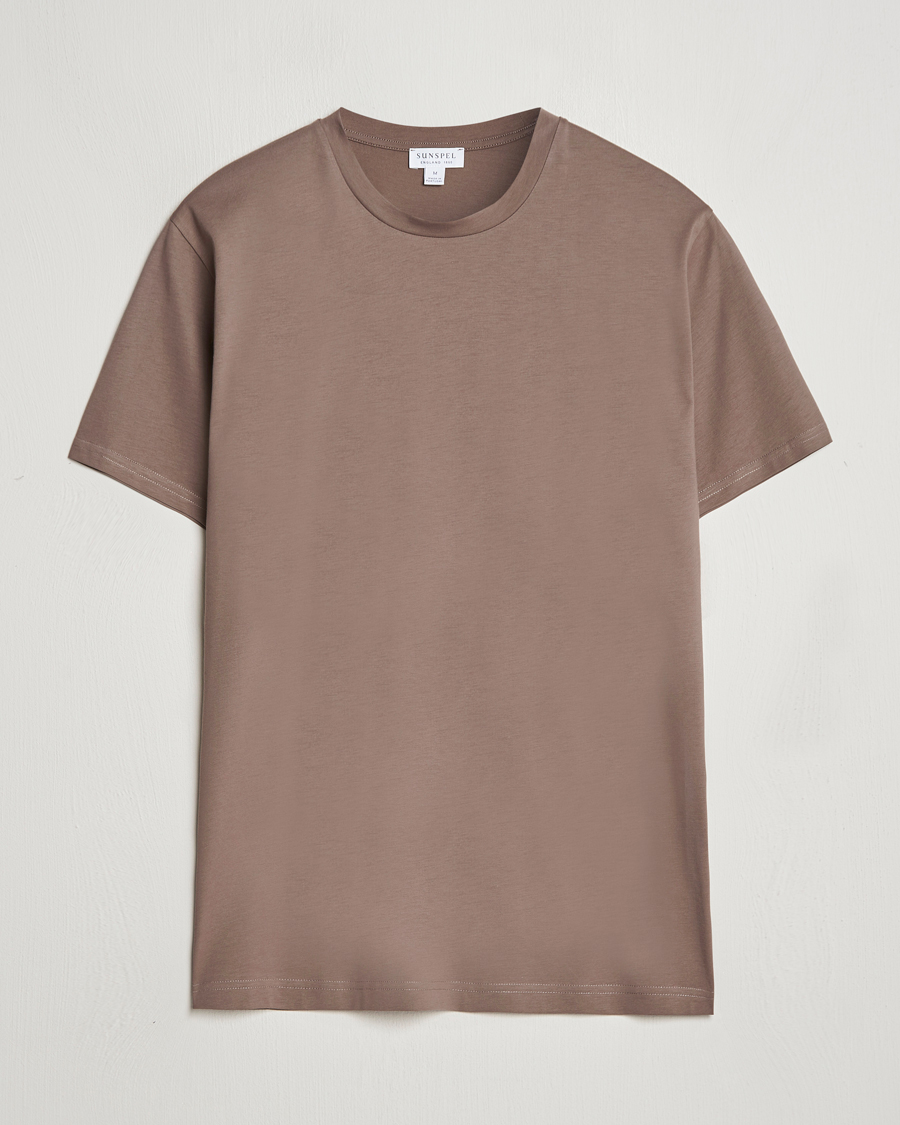 Herre | T-Shirts | Sunspel | Riviera Midweight T-Shirt Cedar