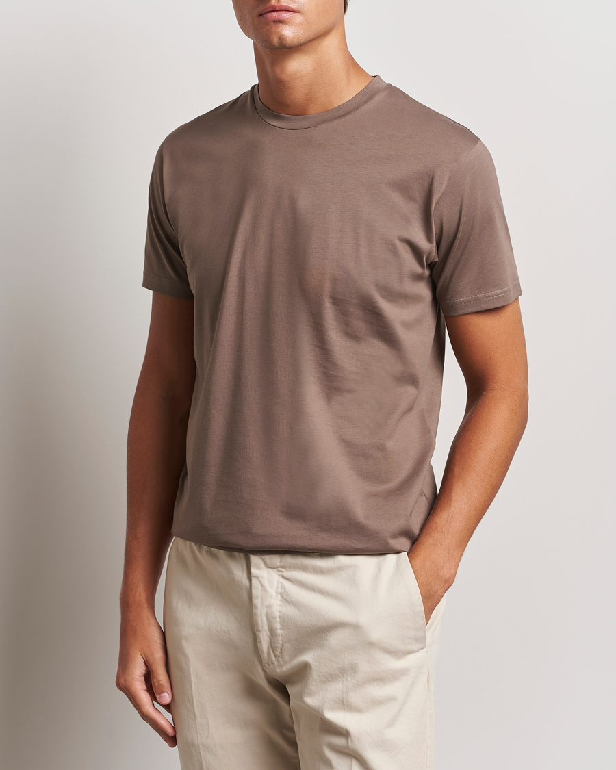 Herre | T-Shirts | Sunspel | Riviera Midweight T-Shirt Cedar