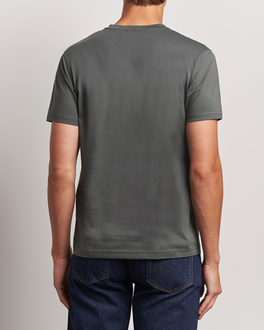 Herre | T-Shirts | Sunspel | Riviera Midweight T-Shirt Drill Green