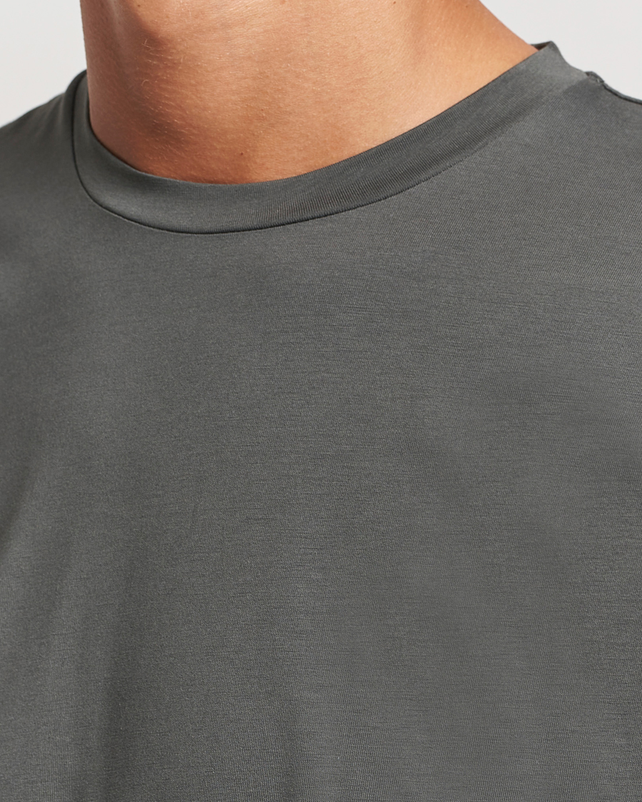 Herre | T-Shirts | Sunspel | Riviera Midweight T-Shirt Drill Green