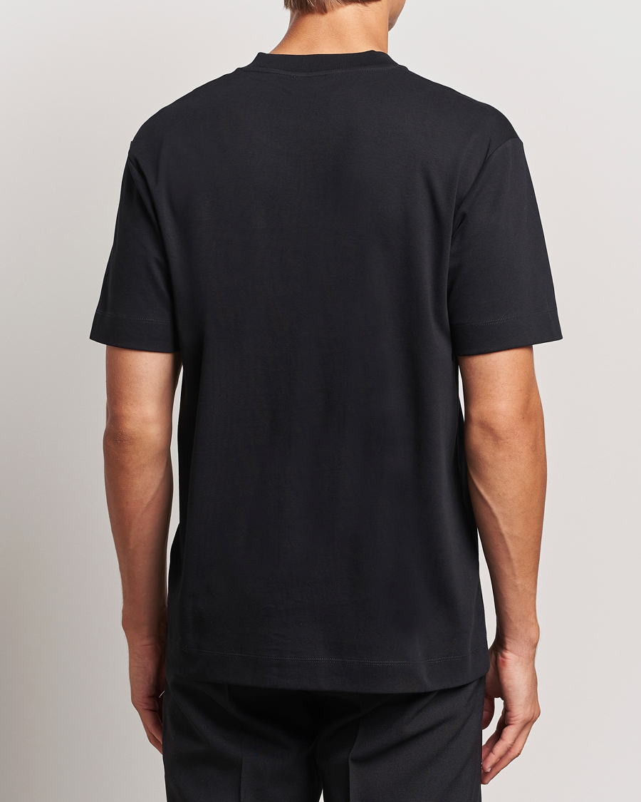 Herre | T-Shirts | Sunspel | Heavy Weight Supima Cotton T-Shirt Black