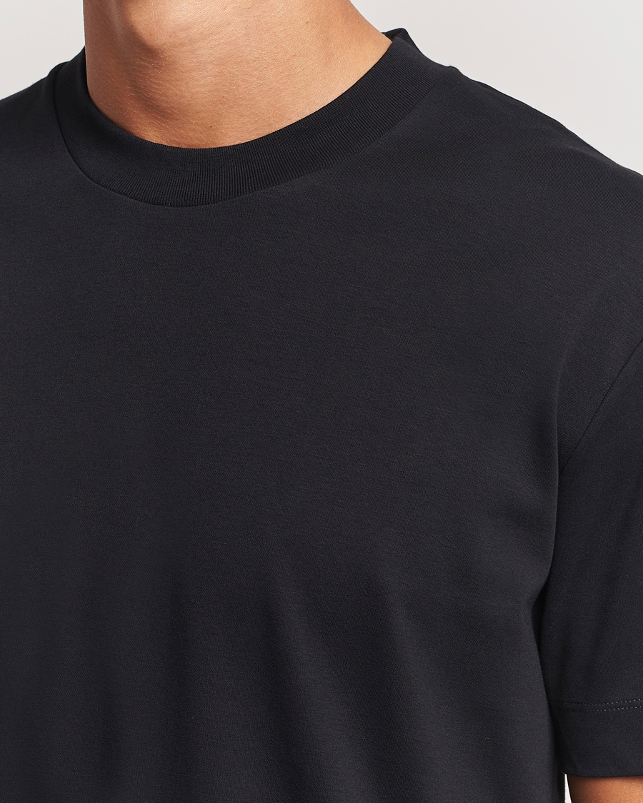 Herre | T-Shirts | Sunspel | Heavy Weight Supima Cotton T-Shirt Black