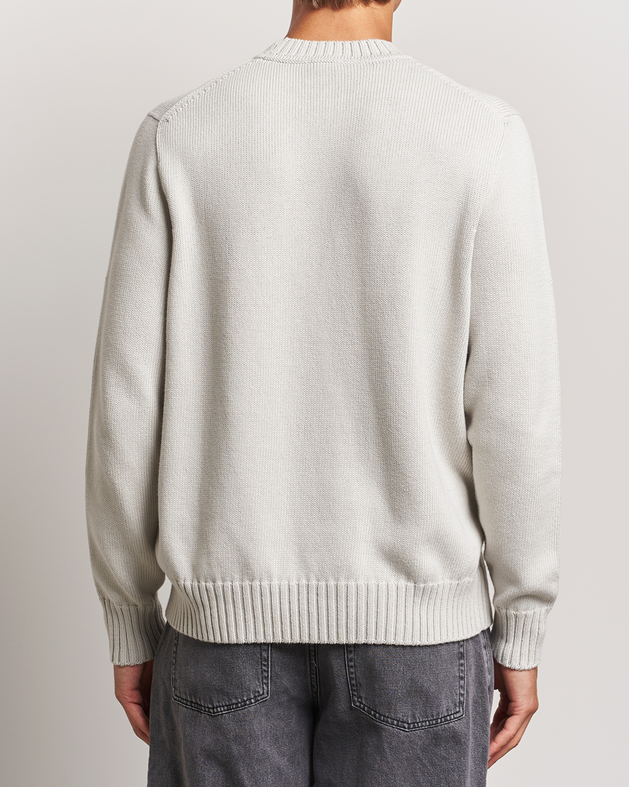 Herre | Trøjer | Sunspel | Mid Weight Cotton Crew Putty