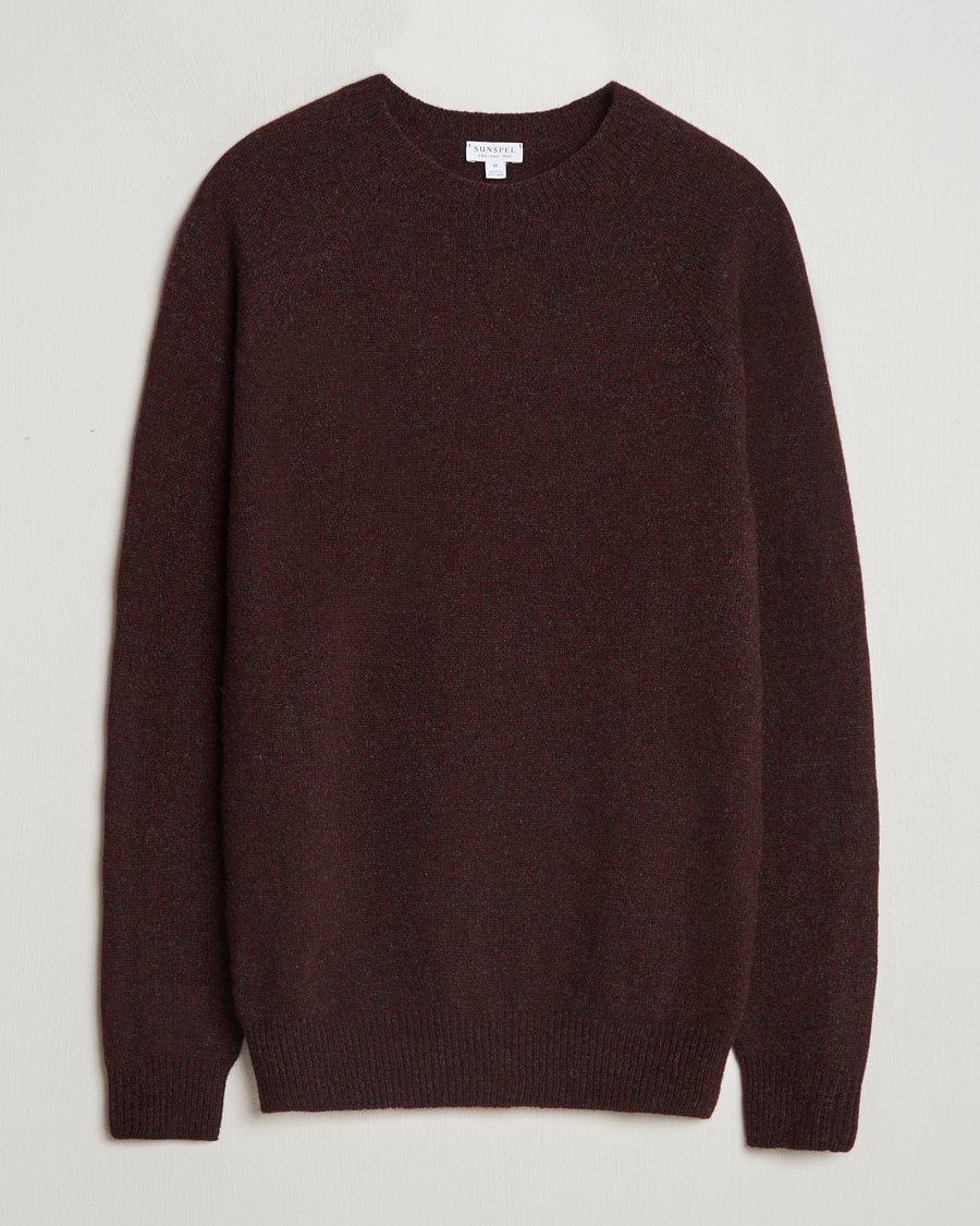 Herre | Trøjer | Sunspel | Lambswool Crewneck Port Twist