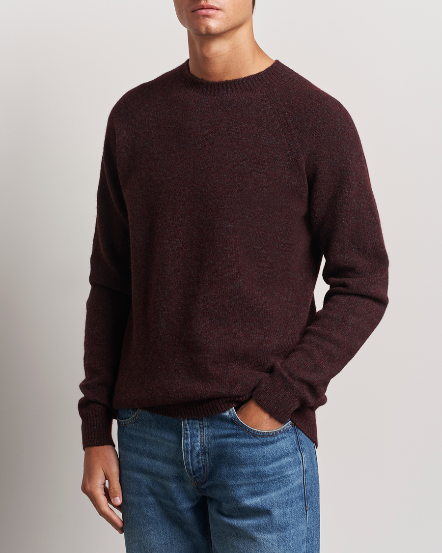 Herre | Trøjer | Sunspel | Lambswool Crewneck Port Twist